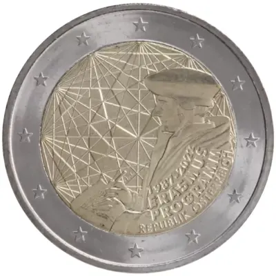 2 eurų monetos 2022 m., Austrija — „Erasmus“