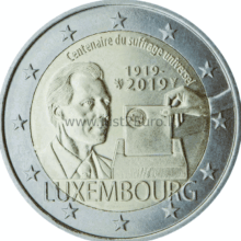 2 euro Moneta 2019 metų, Liuksemburgas — Visuotinė rinkimų teisė