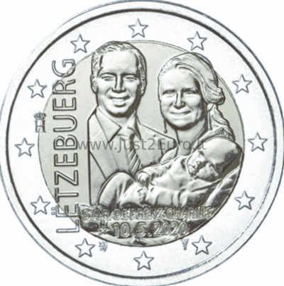 2 euros coin 2020 Luxembourg – Birth of Prince Charles
