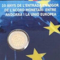 2 euro coin 2022 Andorra - Euro 2 euro Coin 2022, Andorra — 20th Anniversary of the Euro