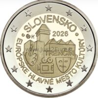 2 euro coin 2026 Slovakia - Trenčín 2 euro coin 2026, Slovakia — Trenčín