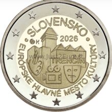 2 eurų moneta 2026 metų, Slovakija — Trenčynas